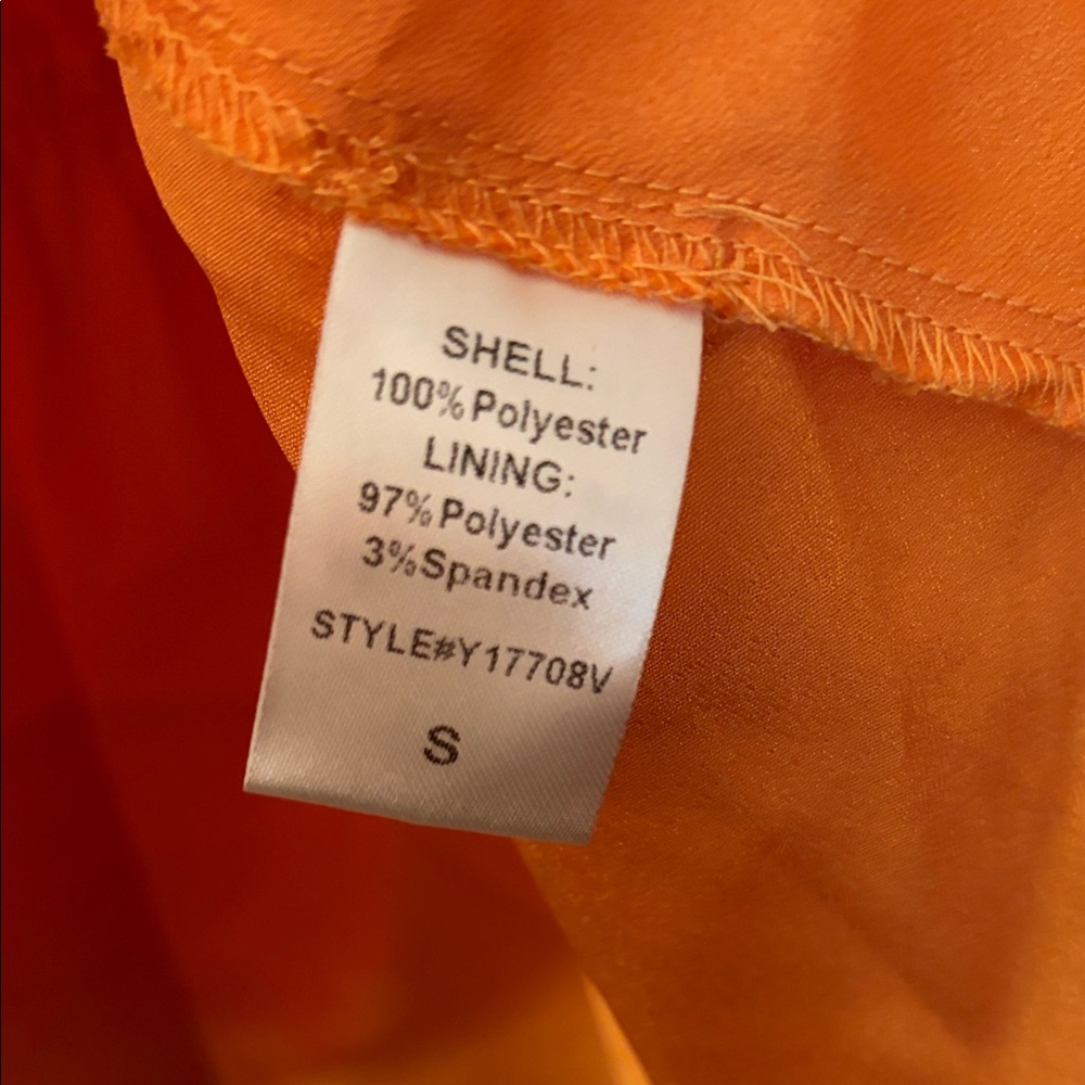 DO+BE Women's Vibrant Orange Striped Blouse - Picture 4 of 7